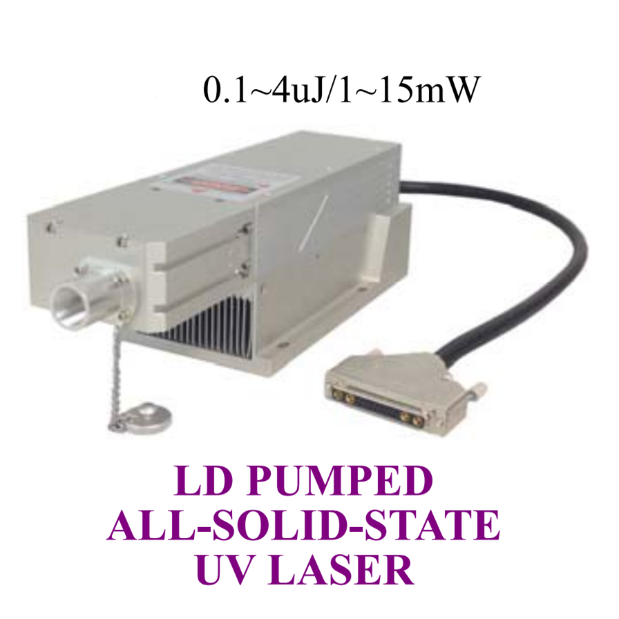 257nm UV Solid State Pulsed Laser 0.1-4uJ/1-15mW Cr:YAG Passively Q-switched